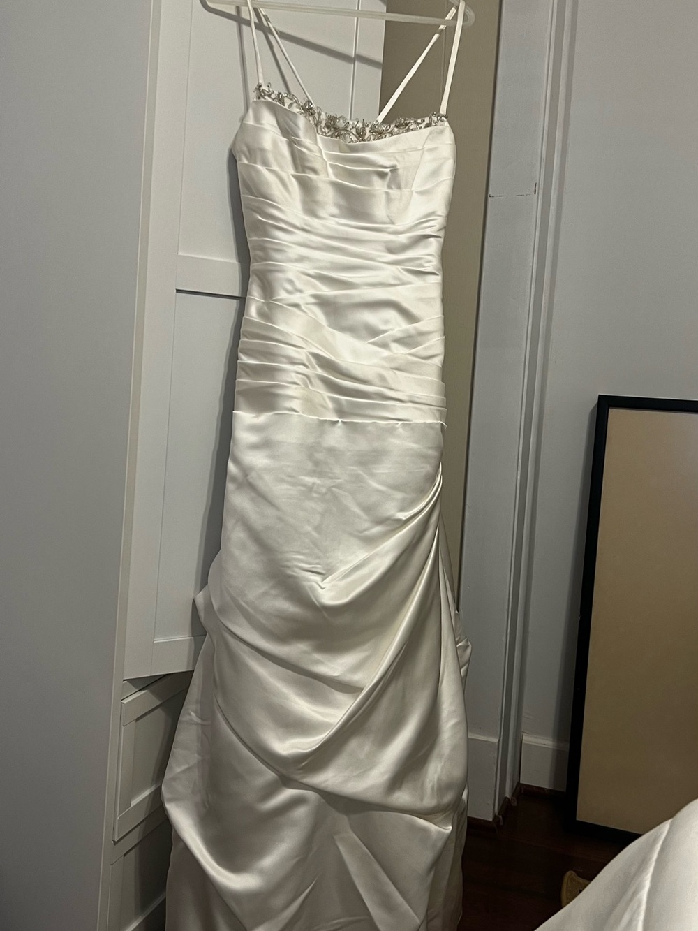 David's Bridal Ivory Wedding Gown Label Detail